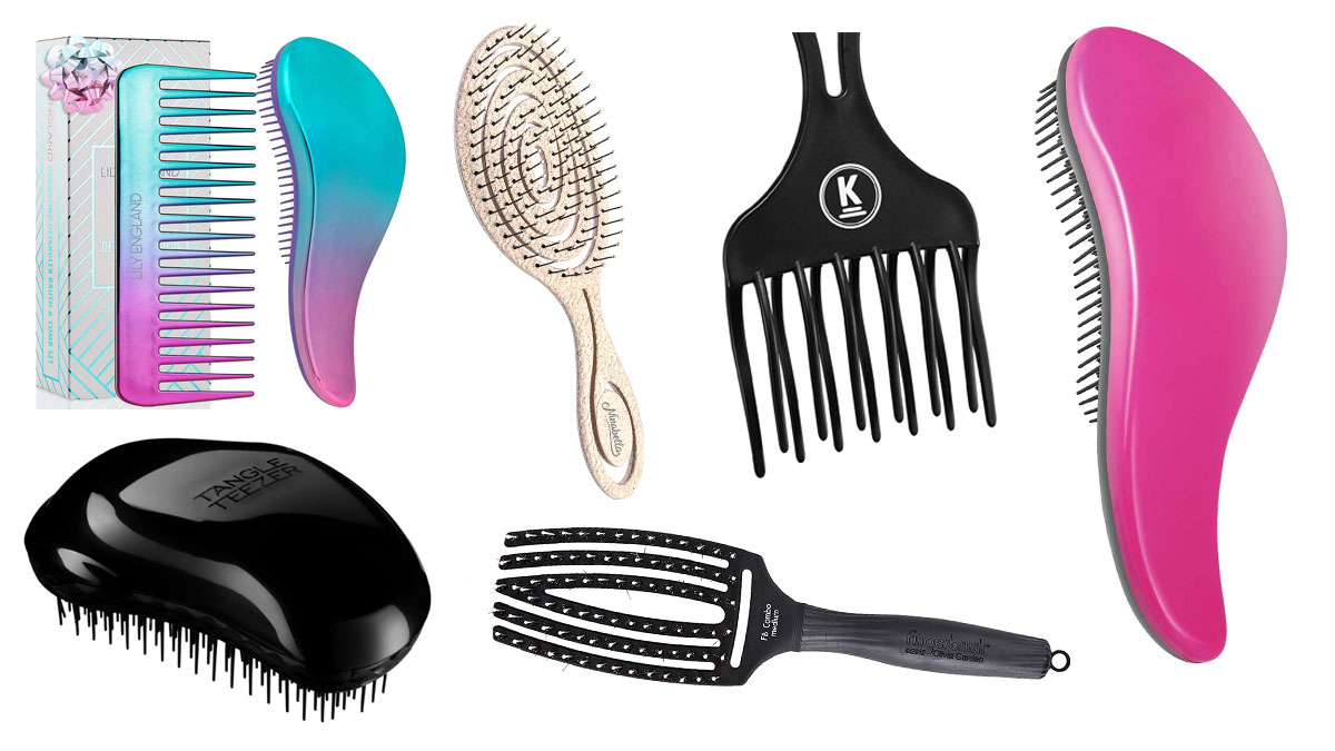 Olivia Garden – Fingerbrush Cuidado icónico con cerdas de Jabalí & Nylon,  Negro, Talla Media : : Belleza