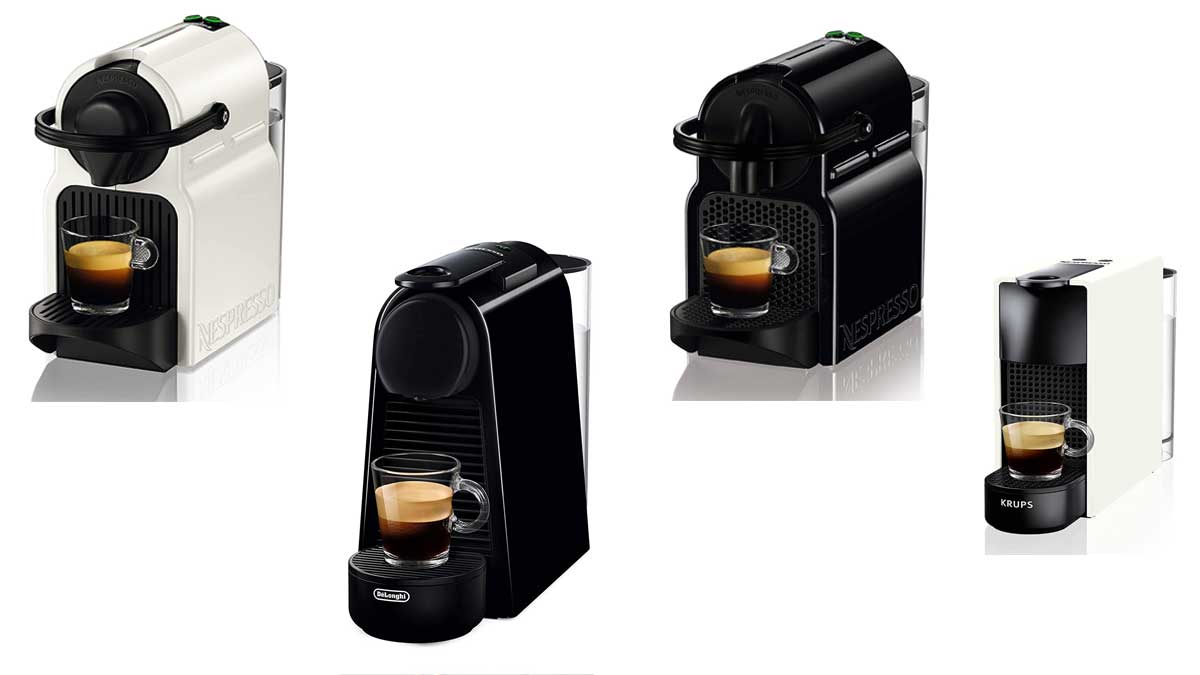 Krups Nespresso Inissia XN1001 - Cafetera monodosis de cápsulas Nespresso,  19 bares, apagado automático, capacidad de 0