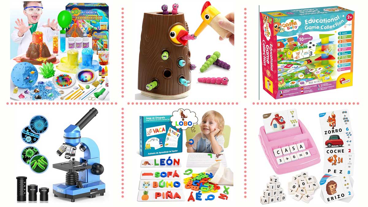 lenbest Juguetes Montessori Juegos Infantiles - Juguetes Niños 4 5