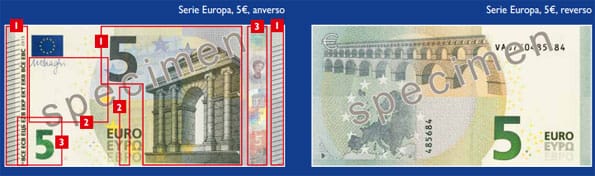 El nuevo billete de 5 euros 