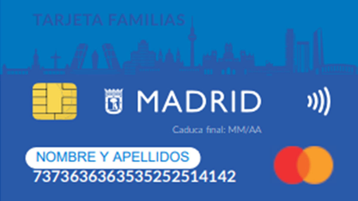 Tarjeta Familias Madrid.