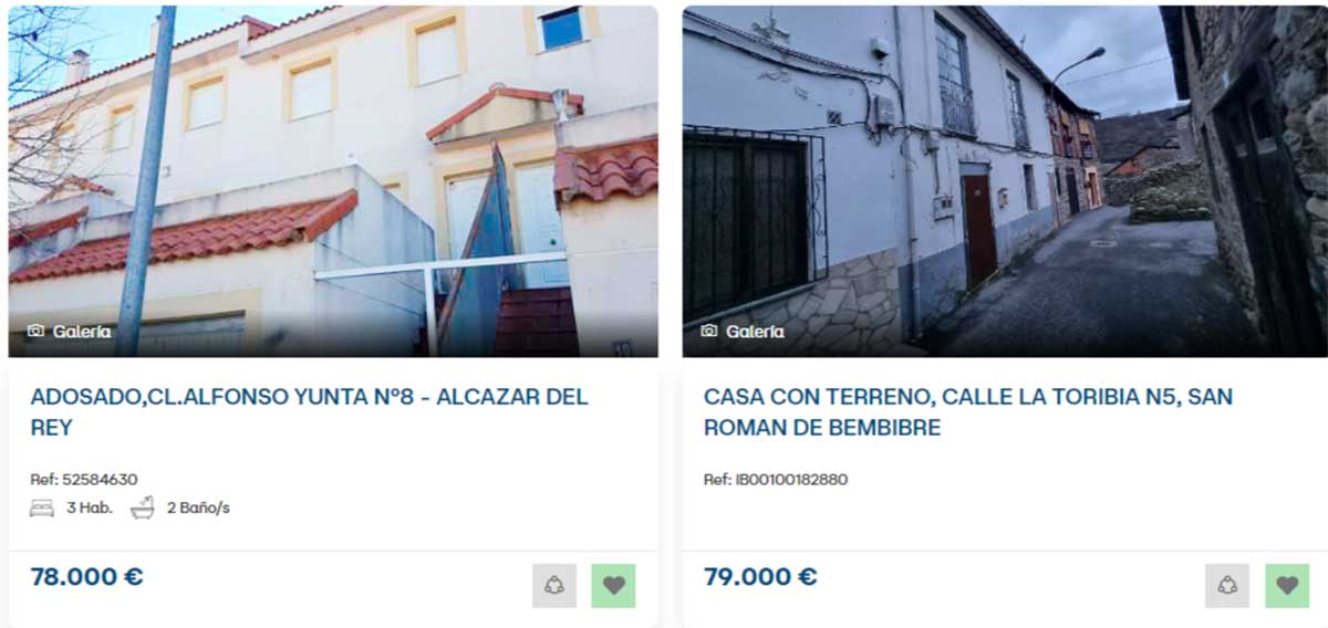 Casas a la venta por 78.000 euros