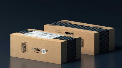 Cajas con envíos de compras realizadas durante el Prime Day de julio en Amazon.