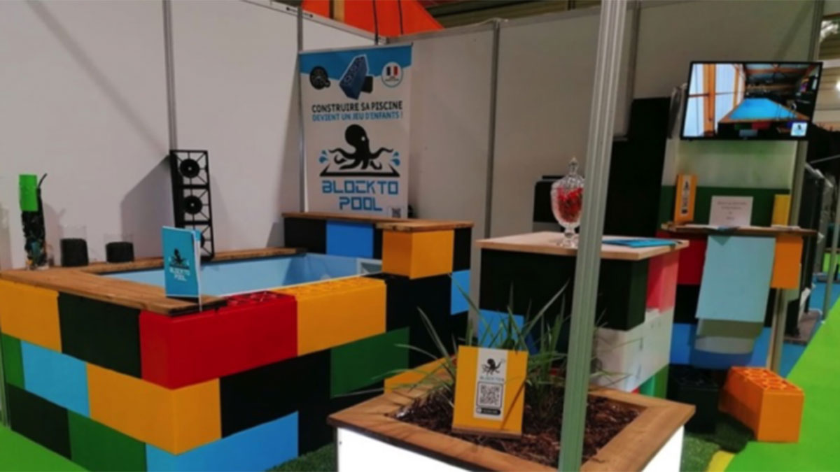 Blokto, los ladrillos de plástico reciclado inspirados en LEGO para construir casas y piscinas