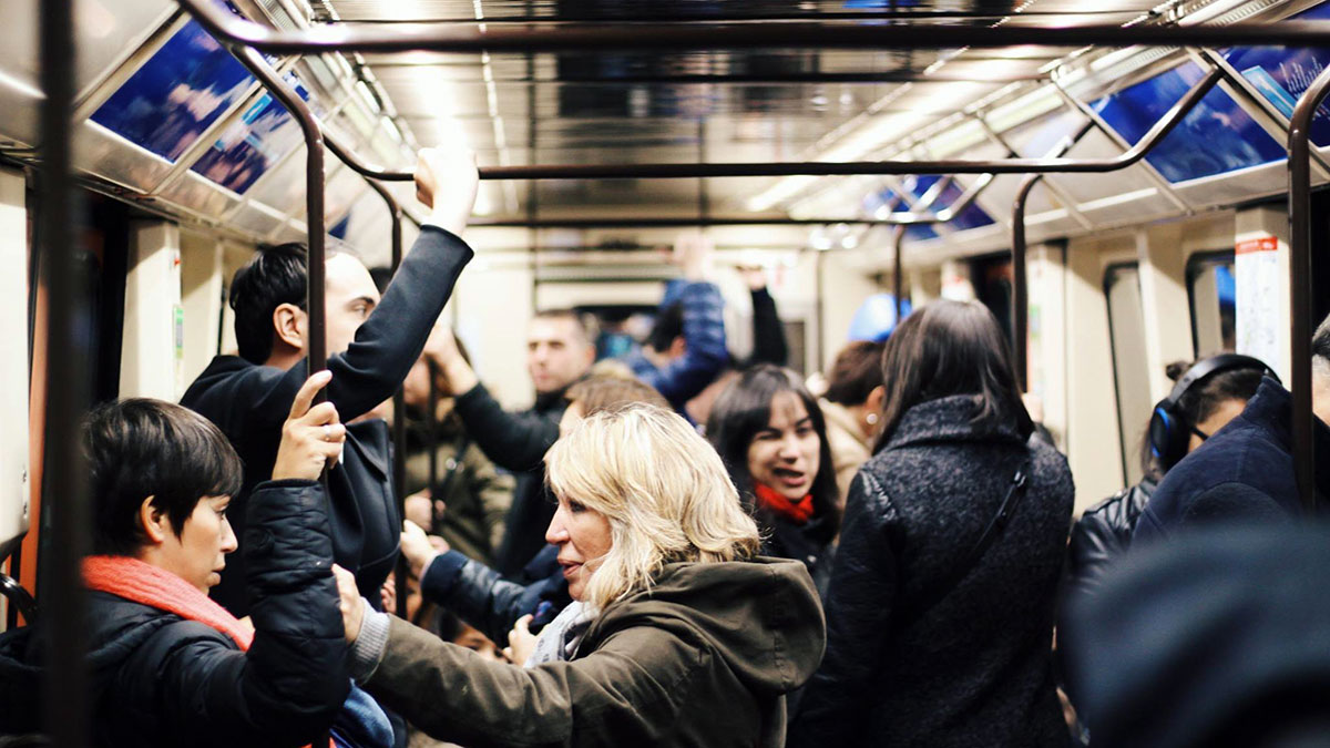 Metro en Navidad