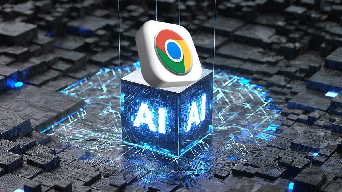 Logo de Google Chrome con IA.