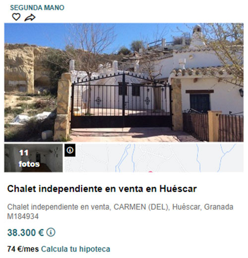 Chalet independiente en Solvia por 38.300 euros
