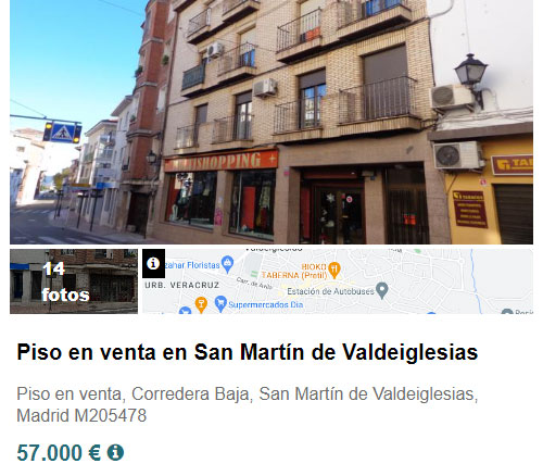 Piso en Madrid por 57.000 euros