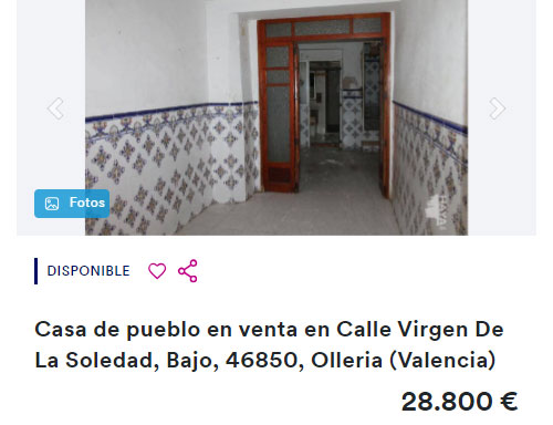 Piso en Valencia por 28.800 euros