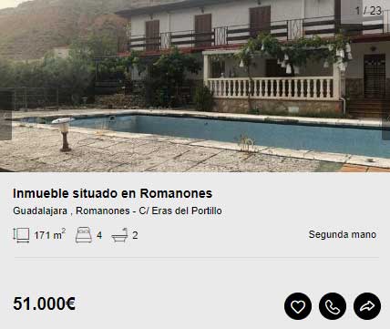 Chalet en Romanones