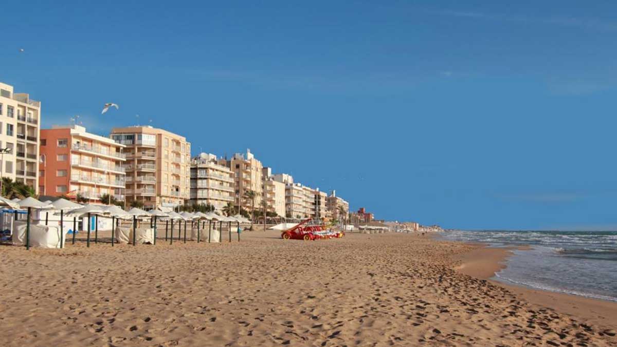 Playa del Guardamar de Segura.