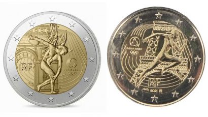 Moneda dos euros JJOO París 2024.