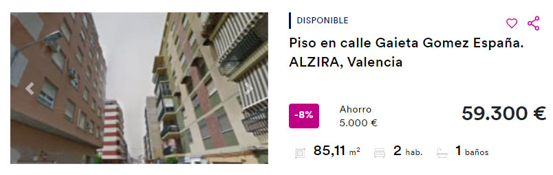 Piso en Alzira.