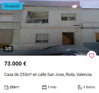 Adosado ocupado en Riola, Valencia.