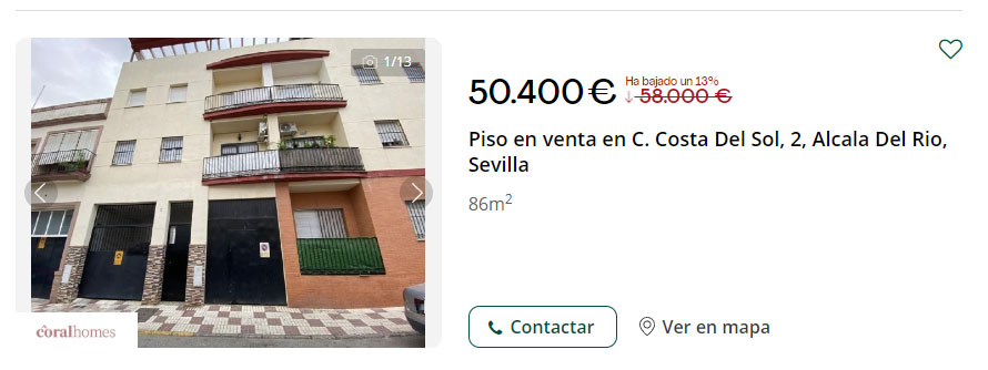 Ático en Alcalá del Río por 50.400 euros