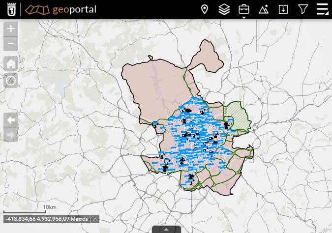 Mapa Madrid ZBE.