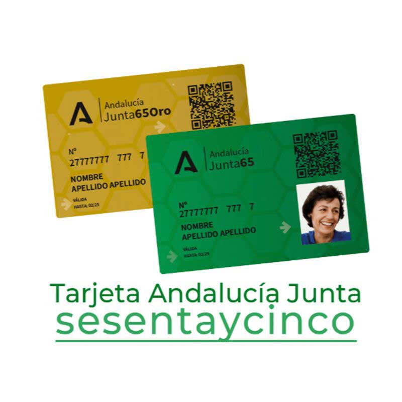 Tarjeta Andalucía Junta 65.