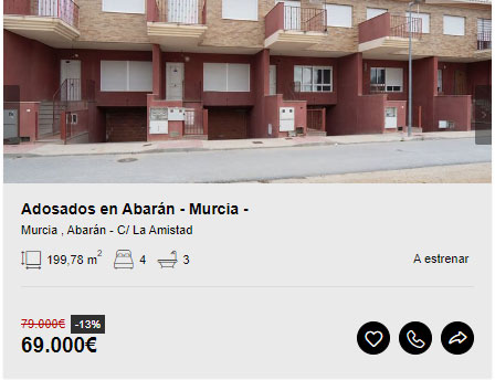 Chalet adosado en Murcia.