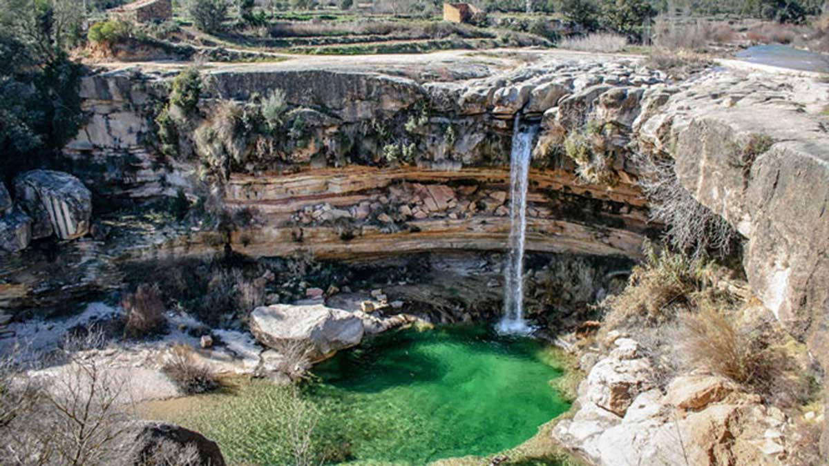 Poza del Salto de la Portellada.