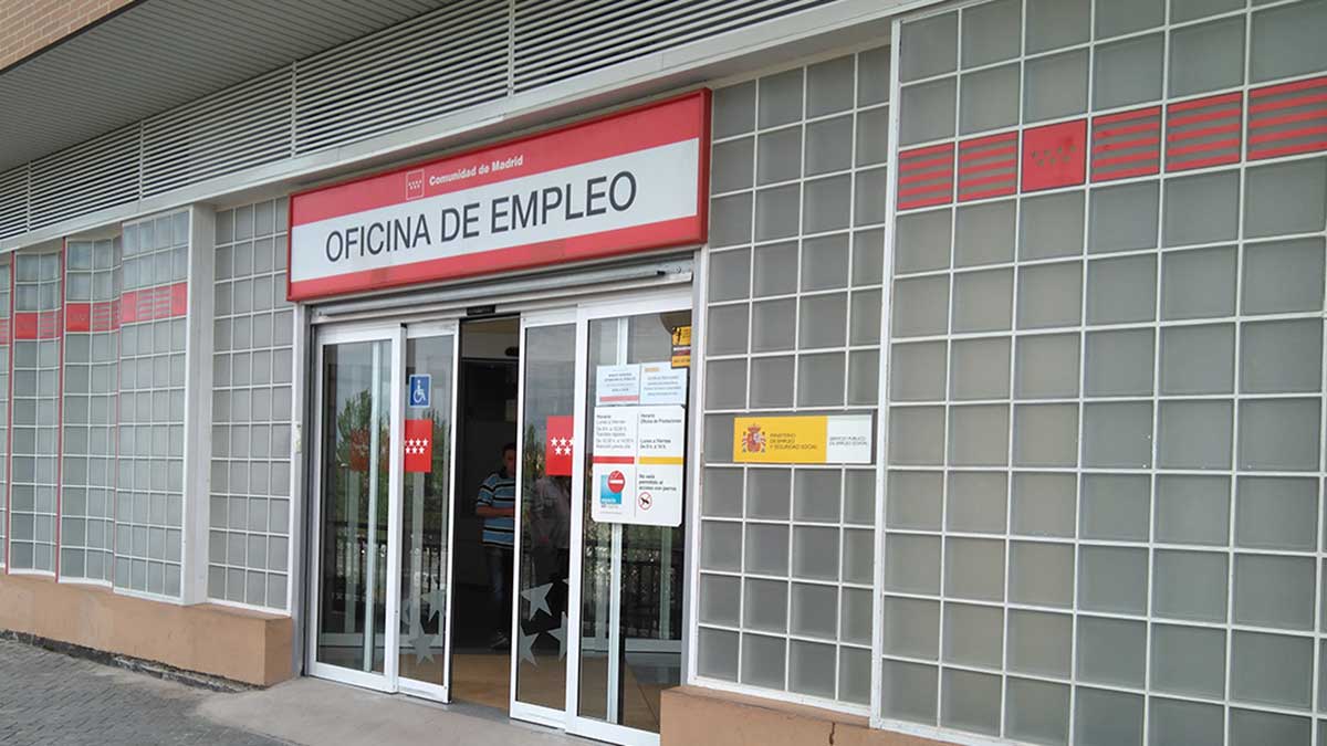 Oficina del paro en la Comunidad de Madrid.