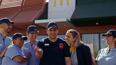 Trabajadores de McDonald's.