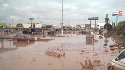 Centro comercial de Valencia arrasado tras la DANA.