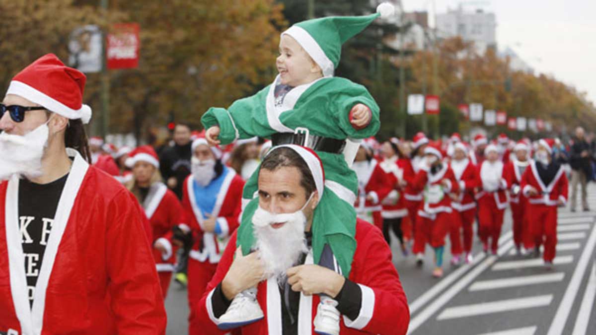 La Carrera de Papá Noel en Madrid 2024