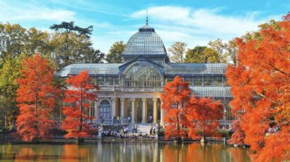 Palacio de Cristal en el Parque del Retiro, Madrid.